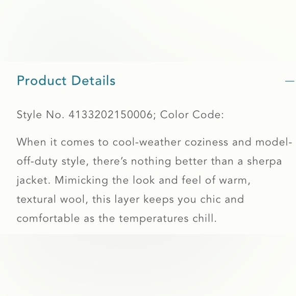 Anthropologie NWT Marrakech Sherpa Jacket - Picture 7 of 16